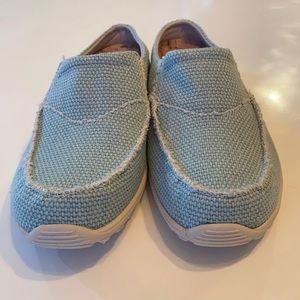 Skechers Reggae Fest Relaxed Fit Memory Foam Blue Slip On